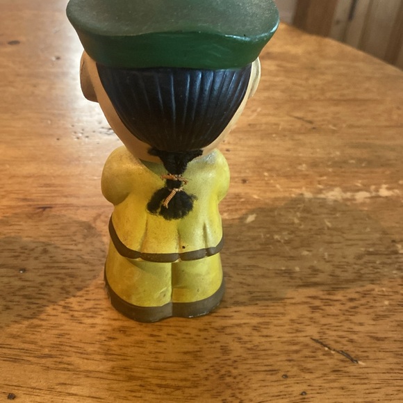 Antique Japanese bobble heads please note theirs some damage on the male. - Picture 7 of 8